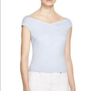 TED BAKER Bardot Top in Baby Blue